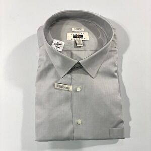 Joseph Abboud Dress‎ Shirt Mens 20 36/37 Tall Button Up Egyptian Cotton NWT Gray